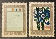 Fi. 1697-1698 **, 1968r. - II Międzynarodowe Biennale Plakatu