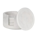 Marmurowe podkładki podstawki pod kubek 6 szt