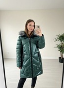 Mega efektowna kurtka XXL Yanufeizi, butikowa perełka-stan idealny.