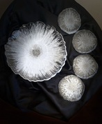 Podstawki pod kubki i cukierniczka 