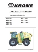 Instrukcja Napraw sieczkarni Krone big x 1100, big x 1100 - 1  PL