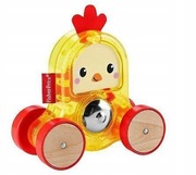 Fisher Price Kolorowe zwierzątka na kółkach GMB25 KURKA