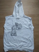 Bluza meska z kapturem bez rękawów