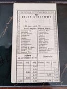 Bilet kolejowy strefowy Trzebnica Gaj...