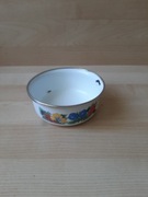 Miseczka pojemnik 150ml  na sól emalia z PRL-u