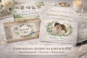 INTELIGENTNE ZAPROSZENIA ŚLUBNE I PODZIĘKOWANIA Z WIDEO (NFC) NOWOCZESNE