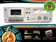 Retro Magnetofon Deck kasetowy PANASONIC RS-608 Dolby Cr02 Peak Meter