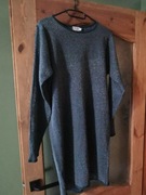 Sweterkowa tunika-sukienka zielona VRS