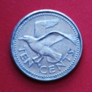 10  Centów  1996  r -     Barbados    Mewa   stan !!!