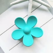 Spinka do włosów, klamra klamerką duża kwiat Boho matowa turkus 