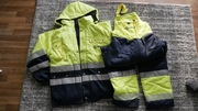 Kurtka i spodnie robocze odblaskowe ocieplane L