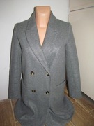 Płaszczyk do połowy uda, elegancki, szary, jesienno/wiosenny