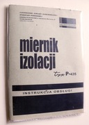 Instrukcja Miernik izolacji P-435 MERATRONIK