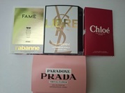 Próbki perfum znanych firm 4 szt fiolki