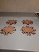 4 nowe podkładki na stolik 