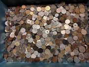 STARE MONETY ZAGRANICZNE, ZESTAW PONAD 8 kg