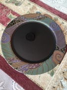 Duży Talerz 31,5cm Arcoroc France Tampico Black Glass