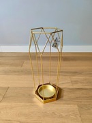 Nowoczesny stojak na parasole – złoty