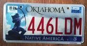 Tablica rejestracyjna USA Oklahoma – Native America