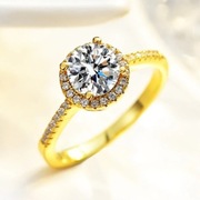 Pierścionek z Diament Moissanit 1CT Świąteczna Promocja !:)