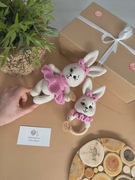 Króliczki w kolorach erczu + róż 