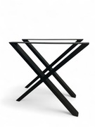 Nogi do stolika biurka metalowe loft X 2szt | 72x80