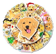 Naklejki Golden retriever,dla fana Goldenków,psiaków -10 sztuk zestaw