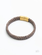 Unikatowa Bransoletka Męska ze Skóry Naturalnej WYRHHIDE