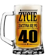 Kufel do piwa na 40 50 urodziny życie zaczyna się po...