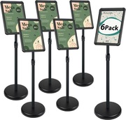 Stojak na reklamę Mutalsign 6 sztuk uchwytów na tablice A4