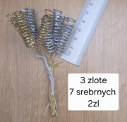 Listki dekoracyjne złote i srebrne ozdoby do rękodzieła dekoracje