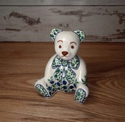 Figurka miś niedźwiadek 12cm ceramika Bolesławiec 