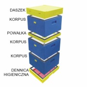 Ul Wielkopolski 10 ramkowy 3x Korpus i dennica higieniczna 