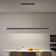 Lampa plafon czarny, wisząca sufitowa LED 120cm liniowa