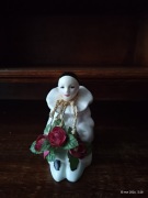  Pierrot z różami figurka ceramiczna