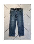 spodnie klasyczne jeans dżinsowe proste męskie UK Style