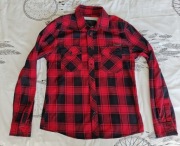 Koszula w kratę długi rękaw Brandit rozmiar M grunge rock metal 