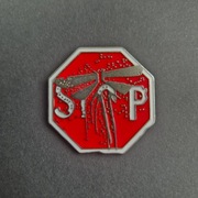 Przypinka STOP – Fireflies  The Last of Us pin gadżet Świetliki