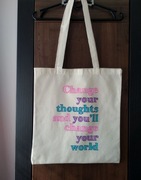 Eko torba ręcznie malowana torba materiałowa na zakupy shopper bag