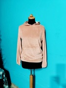 Bluza młodzieżowa różowa welurowa 