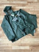 Kurtka i spodnie wodochronne, antyelektrostatyczne PROS 101/001/A ZIELONE