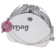 Szary organizer worek do Obag MOON LIGHT struktura plecionka komin OMAY