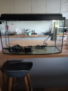 Akwarium 120 L oświetlenie LED, w zestawie termometr, grzałka , filtr