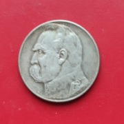 5 ZŁOTYCH PIŁSUDSKI 1935 rok - srebro AG oryginał
