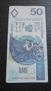 50 zł. Banknot z 1994 roku.Seria GX