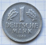 #3819 Niemcy RFN 1 marka 1963 G 