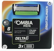 Wkłady do maszynki do 3 sztuki po 6 ostrzy ombia