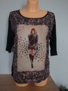 Bluzka z rękawem 3/4 rozm.M