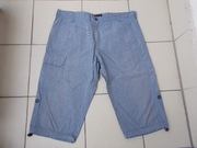 DRESSMANN SPODNIE BERMUDY roll up CIENKA BAWEŁNA KRATKA 2 XL j.nowe 