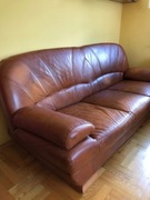 Kanapa rozkładana - skóra ekologiczna